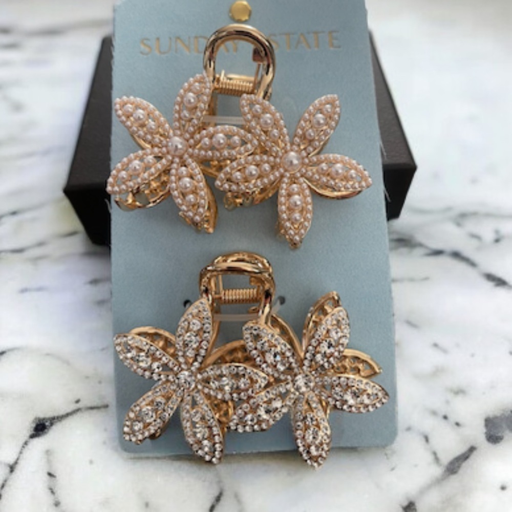 Two hair clips